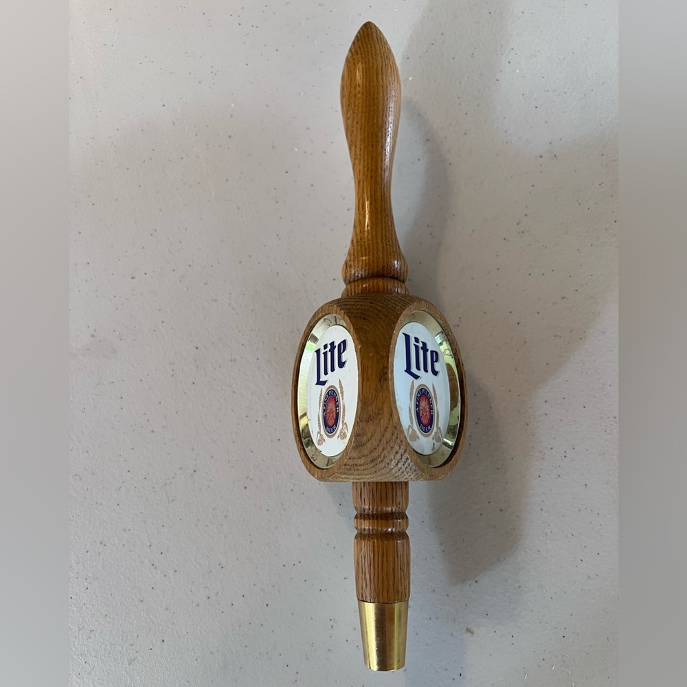 Vintage Miller Light Three Sided Tap Handle